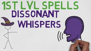 1ST LEVEL SPELL 27 Dissonant Whispers 5E [upl. by Sidran]