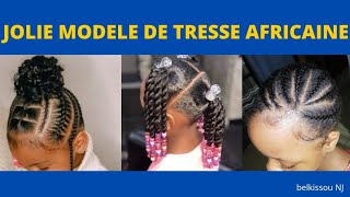 jolie idée de coiffure enfant pour école tresse africaine pour petite fille 2021 [upl. by Ettevad]