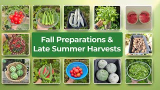 Late Summer Harvests amp Fall Planting Guide  Things to Do Seed Saving and Harvest Tips [upl. by Enylhsa314]