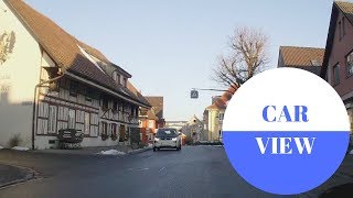 CAR VIEW Von Vogt im Allgäu nach Waldburg in GERMANY [upl. by Dnalor]