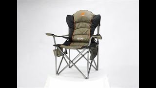 Oztent King Goanna camping chair review The chair I use to suit my Larger body off road 4wd bush [upl. by Maxma]