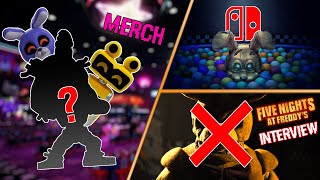 FNAF INTERVIEW UPDATE Into The Pit Interactive Novel New Plushies and Figures amp MORE  FNAF NEWS [upl. by Adnawahs745]