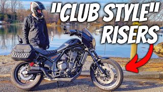 The Rebel 1100 quotClub Stylequot Handlebar Riser Solution [upl. by Hennie]