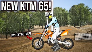 THIS NEW KTM 65 SX IS ACTUALLY SO FAST ITS INSANE IN MXBIKES [upl. by Ib665]