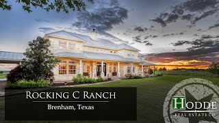 Luxury Texas Ranch Tour  Rocking C Ranch  Brenham Chappell Hill Texas  Hodde Real Estate Co [upl. by Puri]