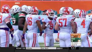 NCAAF  Clemson at Miami 2015 [upl. by Eirb]