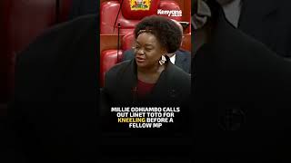 Millie Odhiambo calls out Linet Toto for kneeling before a fellow MP [upl. by Elokcin]