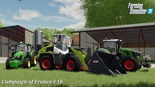 lets buy a new wheel loader  collect the bales  Campaign of France Farming simulator 22 ep18 [upl. by Gildus]