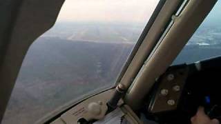 ELAL 767 Landing in FRA cockpit view [upl. by Mufinella47]