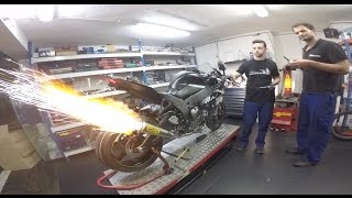 Kawasaki ZX10R 2016 Winter test Edition  Arrow Full Competition Evo Titanium exhaust [upl. by Magnus]