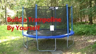 How To Build A Trampoline Set Up A Trampoline By Yourself [upl. by Norvun]