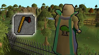 I got 99 Woodcutting Only using a Black Axe Woodcutting 3  99 one at a time UIM OSRS [upl. by Anne-Marie]