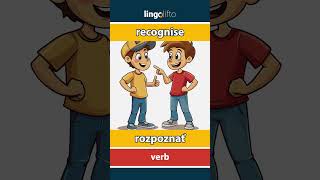 🇬🇧🇸🇰 recognise  rozpoznať  vocabulary builder  learn English  naučme sa anglicky [upl. by Ahsenra]