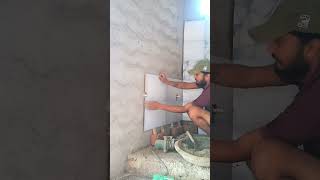 Bathroom tiles installation process tiles construction marble design [upl. by Hyams]