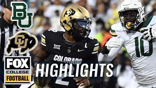 Baylor Bears vs Colorado Buffaloes Highlights  FOX College Football [upl. by Lewanna]