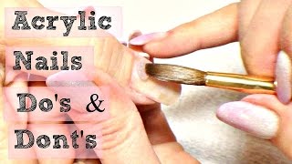 💅 DIY Acrylic Nails Tutorial Dos amp Donts 💅 [upl. by Ellingston]