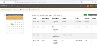 Absences manager teacher profile [upl. by Spada]