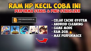 WAJIB COBA💯 REDUCE RAM USAGE amp GAME MODE STABILIZER  Lag Fix Frame Drop Max Performance [upl. by Zeitler]