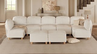 Best Modular Sectional Sofa for Living Room  LLappuil Modular Sectional Sofa [upl. by Anitrak14]