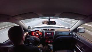 2013 WRX Stage 2 BrenTuning Burble Tune Morning Drive [upl. by Massiw]