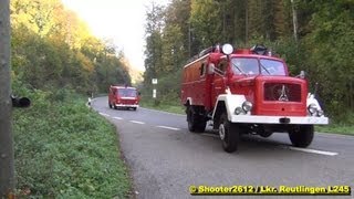 Brand Schloß Ehrenfels Feuerwehr Engstingen Mehrstetten Gomadingen Hayingen Abt Ehestetten [upl. by Amimej]