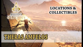 Assassins Creed Origins  Theras Ampelos Locations Collectibles [upl. by Killy106]