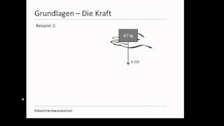 Technische Mechanik 1  132 Der Betrag der Kraft [upl. by Elston]