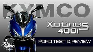 Kymco Xciting S 400i Maxi Scooter Road Test and Review [upl. by Leahplar]