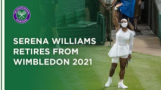 Serena Williams Retires Injured From Wimbledon 2021 [upl. by Henry309]