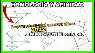 HOMOLOGÍA Y AFINIDAD  repaso EvAU selectividad💪 Prepara selectividad🛸💥 [upl. by Behn484]