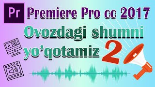 Premiere pro ovozdagi shumni yoqotish 2  овоздаги шумни ёкотиш 2 [upl. by Benjie602]