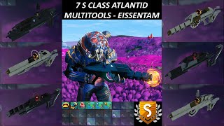 No Mans Sky  7 S Class Atlantid Multitools [upl. by Airetnahs]