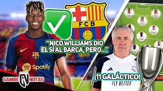 🚨quotNICO WILLIAMS YA DIO EL SÍ AL BARÇA PEROquot l MADRID revela BRUTAL 11 para FINAL ¡SORPRESA ARRIBA🏆 [upl. by Gnanmas]