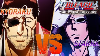 KYORAKU VS STARRK  BLEACH SOUL RESSURECCION [upl. by Niven]