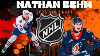 2025 NHL DRAFT  Nathan Behm  Underrated [upl. by Alohs]