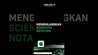 Menghilangkan Scientific Notation Microsoft Excel belajarexcel rumusexcel microsoftexcel [upl. by Tish288]