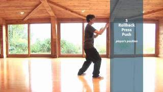 Tai Chi Form 3  Rollback Press Push [upl. by Eimrej]