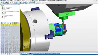 SolidCAM Toolpath Siemens 840D System  CTX800 Turnmill 08Part  HuiMaiTech Virtual CNC Training [upl. by Anelra]