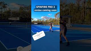 Spinfire Pro 2 Ball Machine Review…Coming Soon tennislife ballmachine tennis tennistime [upl. by Kciredor471]