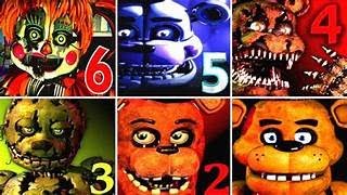 All FNAF jump scares for 16 [upl. by Terrye]