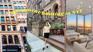 NYC APARTMENT HUNTING  touring 9 apartments in manhattan with prices [upl. by Arlo7]