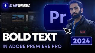 How to Bold Text in Adobe Premiere Pro  Text Effect in Premiere Pro Tutorials [upl. by Virgina165]