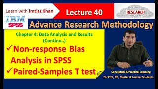 How to conduct Nonresponse Bias and Generalizability  Nonresponse bias analysis in SPSS [upl. by Caryl]