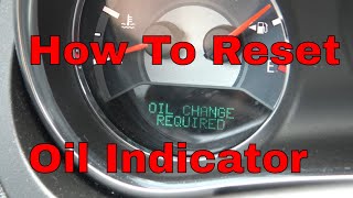 How To Reset The Oil Change Indicator On Chrysler 200 [upl. by Hebner]