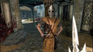 Skyrim Guard reaction to Mehrunes Razor [upl. by Bouchier223]