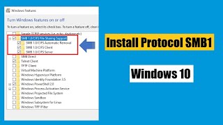 Cara Install Protocol SMB1 Di Windows 10 [upl. by O'Conner]