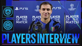 BARELLA ZIELINSKI E  MANCHESTER CITY 00 INTER  PLAYERS INTERVIEW 🎙️⚫🔵 [upl. by Aikin]