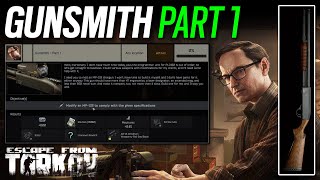 Gunsmith Part 1 Tutorial Walkthrough  Escape from Tarkov [upl. by Adnuahsar]