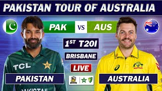 PAKISTAN vs AUSTRALIA 1st T20 Match LIVE COMMENTARY  PAK vs AUS T20 MATCH LIVE  RAIN UPDATES [upl. by Eiboh212]