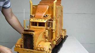 Worlds Biggest Wooden Peterbilt Truck Model [upl. by Yduj]